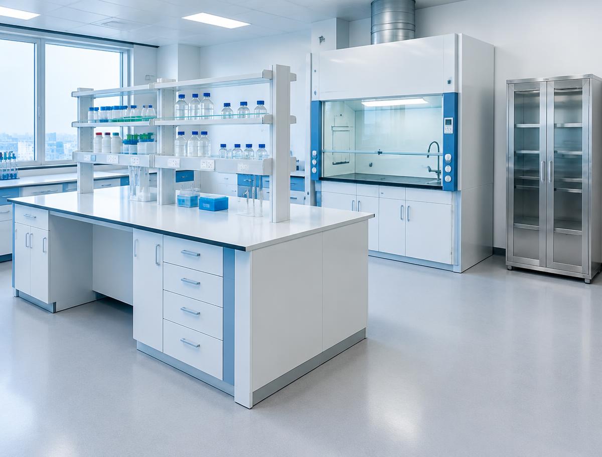 Paillasses de laboratoire modulables